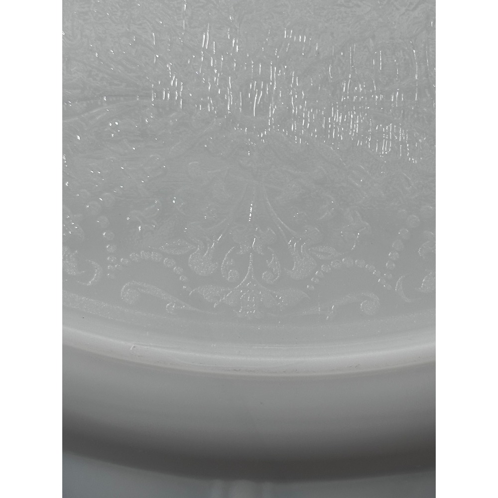 2 MacBeth-Evans Monax American Sweetheart etched Platters 13" Opalescent Glass - Picture 14 of 16